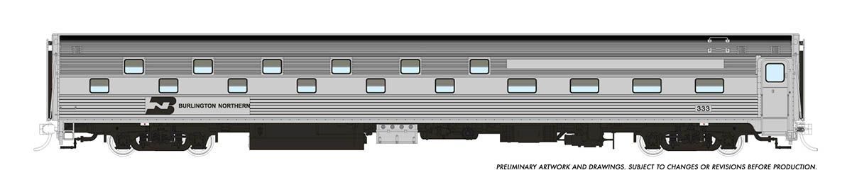 Burlington Northern Budd Slumbercoach #1489