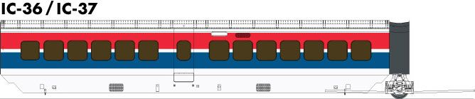 Amtrak (late) UAC TurboTrain additional coach