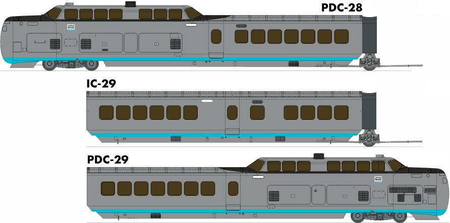 UAC/DOT 3-car UAC TurboTrain #ETU-2 with LokSound