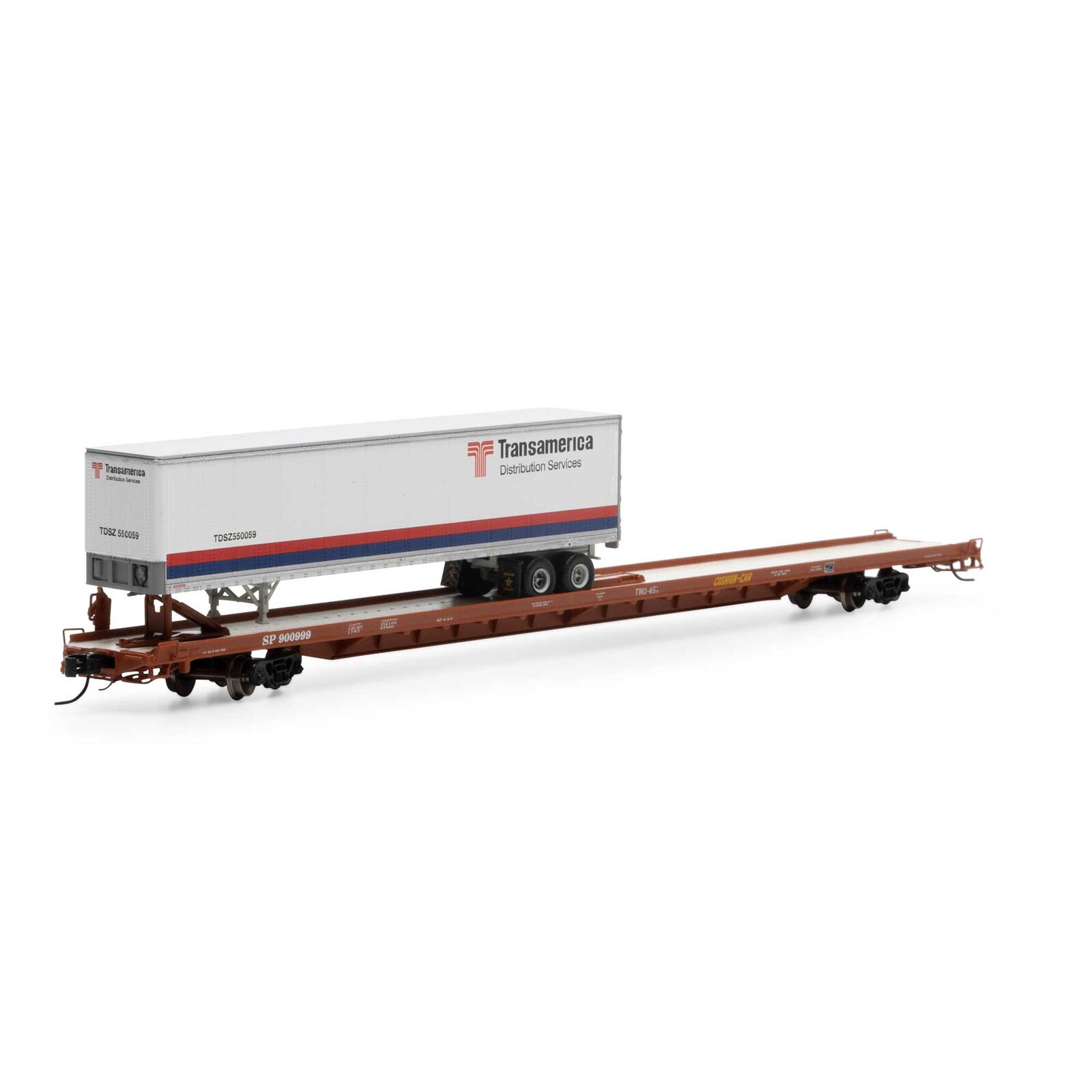 Southern Pacific F89F TOFC Flat Car #900999 With 45' Trailer