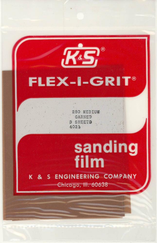 280 Medium Garnet Flex-I-Grit Sanding Film (5 sheets)