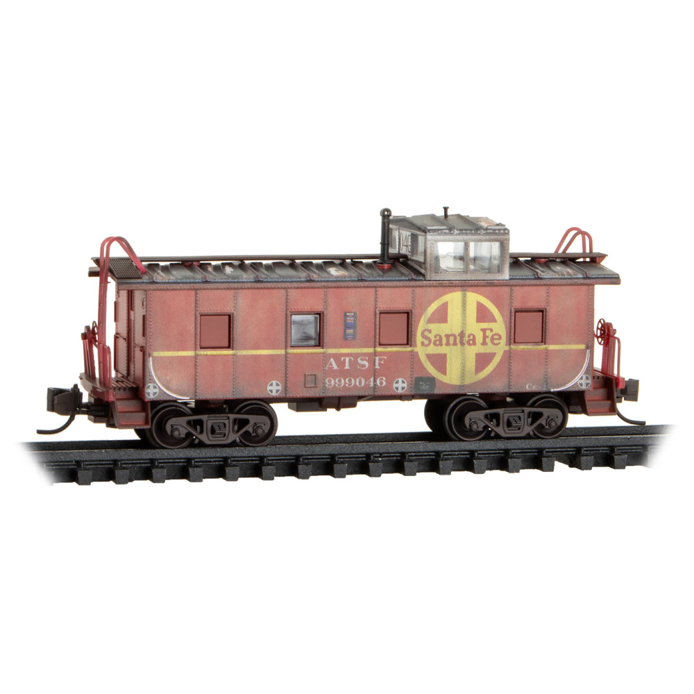 Atchison Topeka & Santa Fe Weathered Caboose 3-Pack