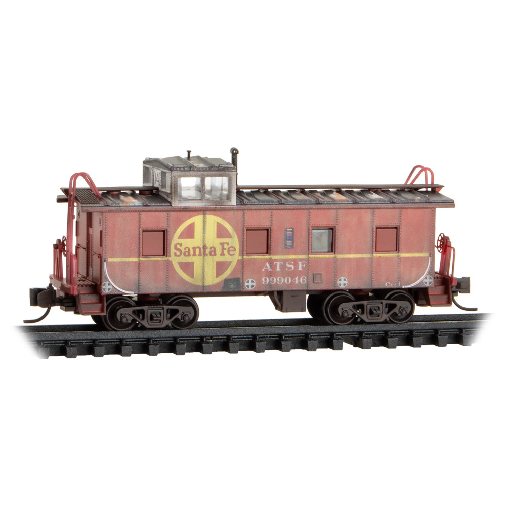 Atchison Topeka & Santa Fe Weathered Caboose 3-Pack