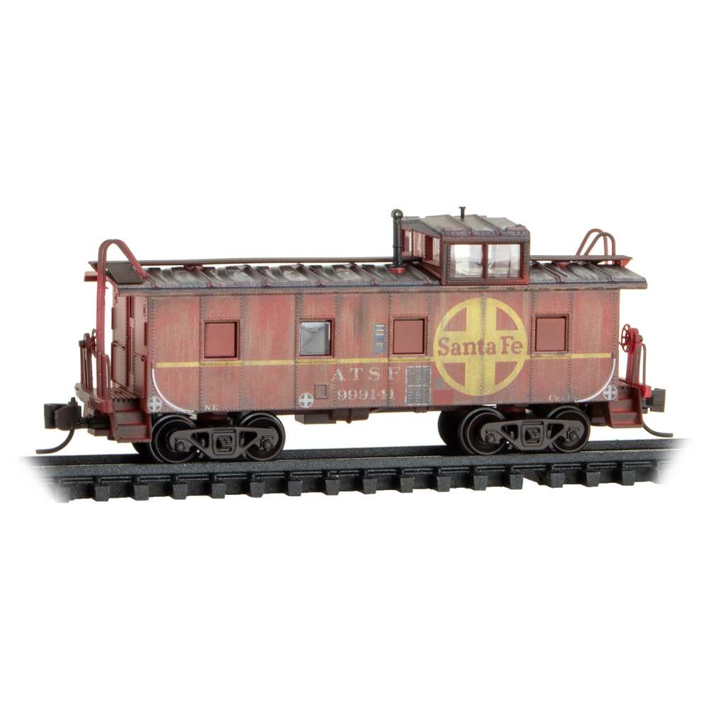 Atchison Topeka & Santa Fe Weathered Caboose 3-Pack