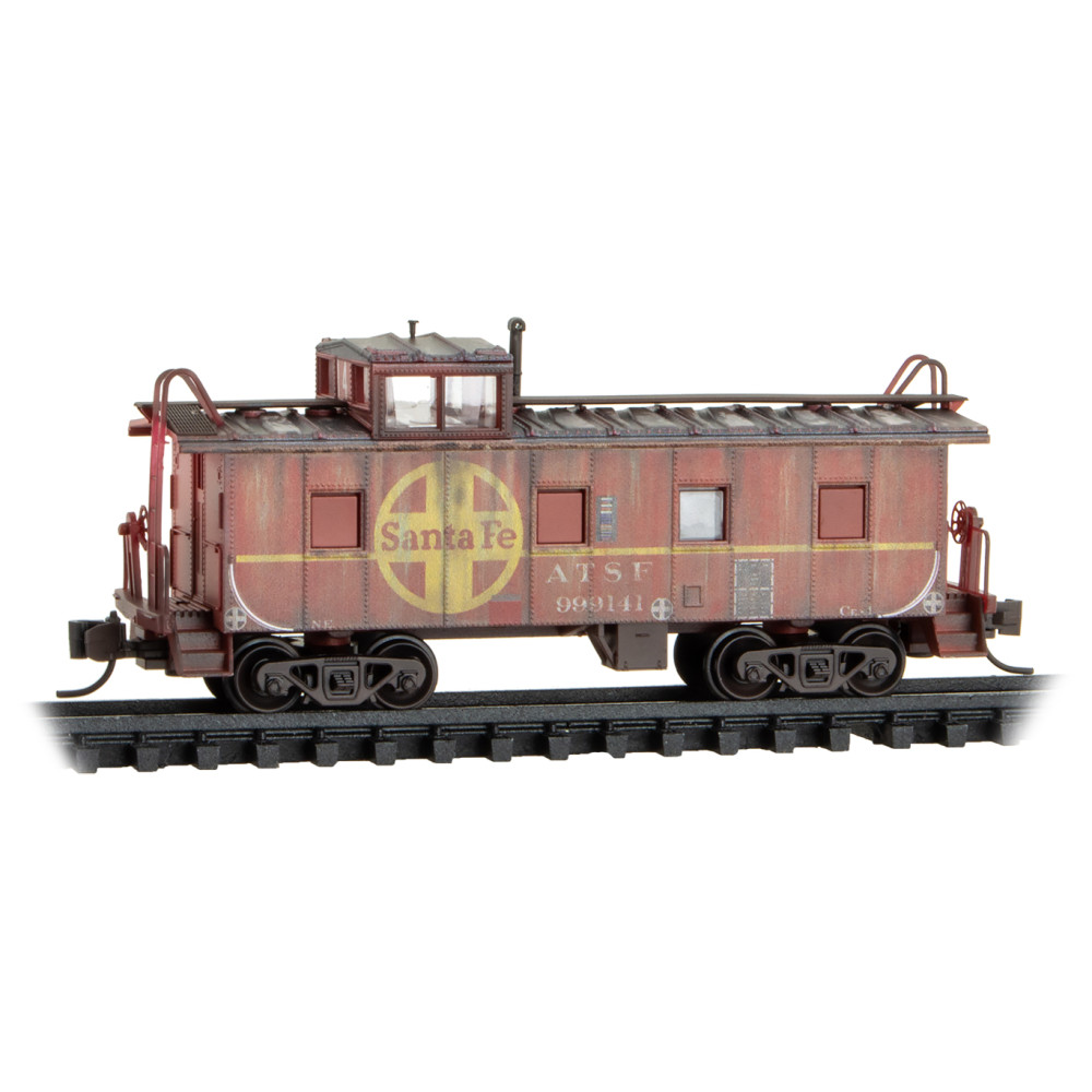 Atchison Topeka & Santa Fe Weathered Caboose 3-Pack