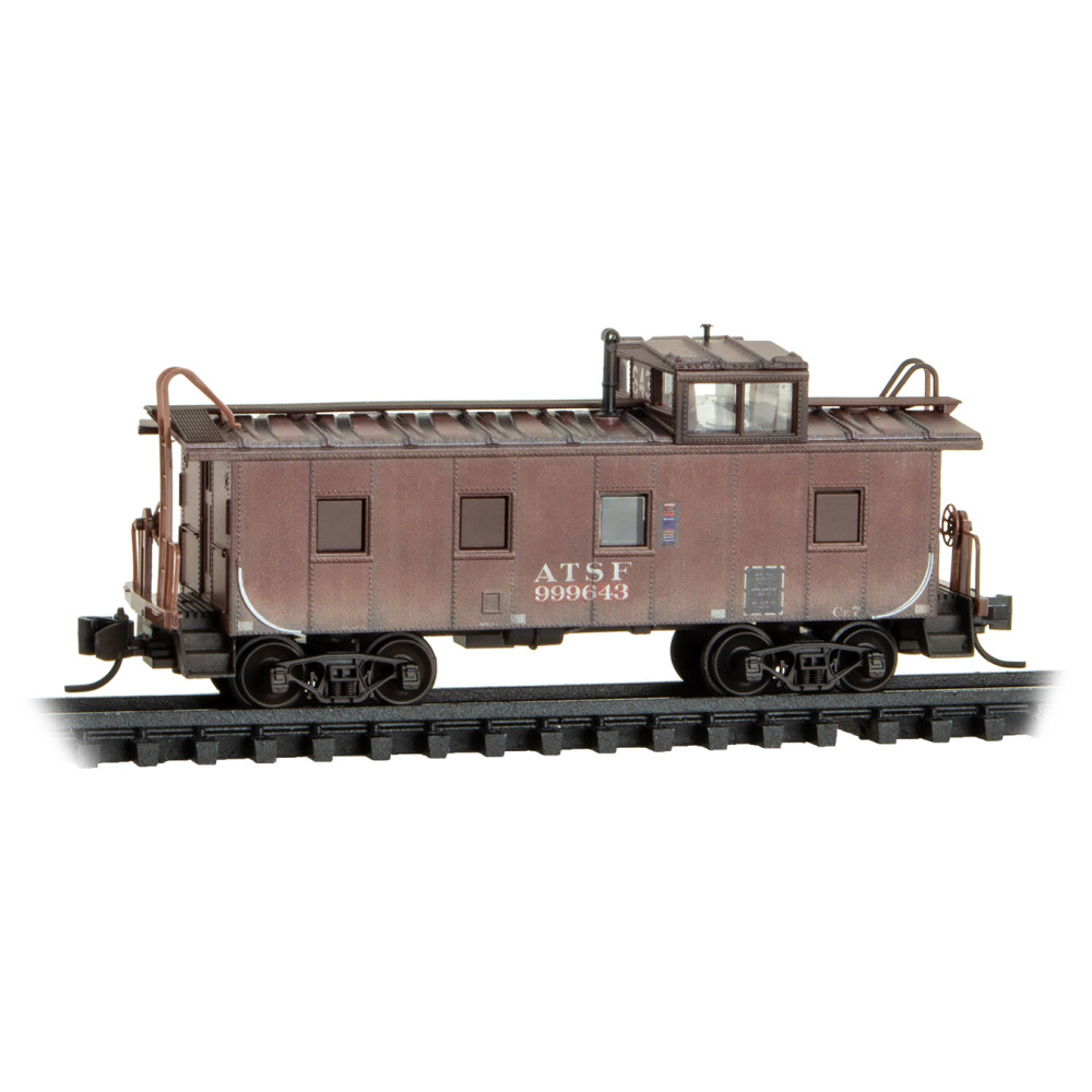 Atchison Topeka & Santa Fe Weathered Caboose 3-Pack