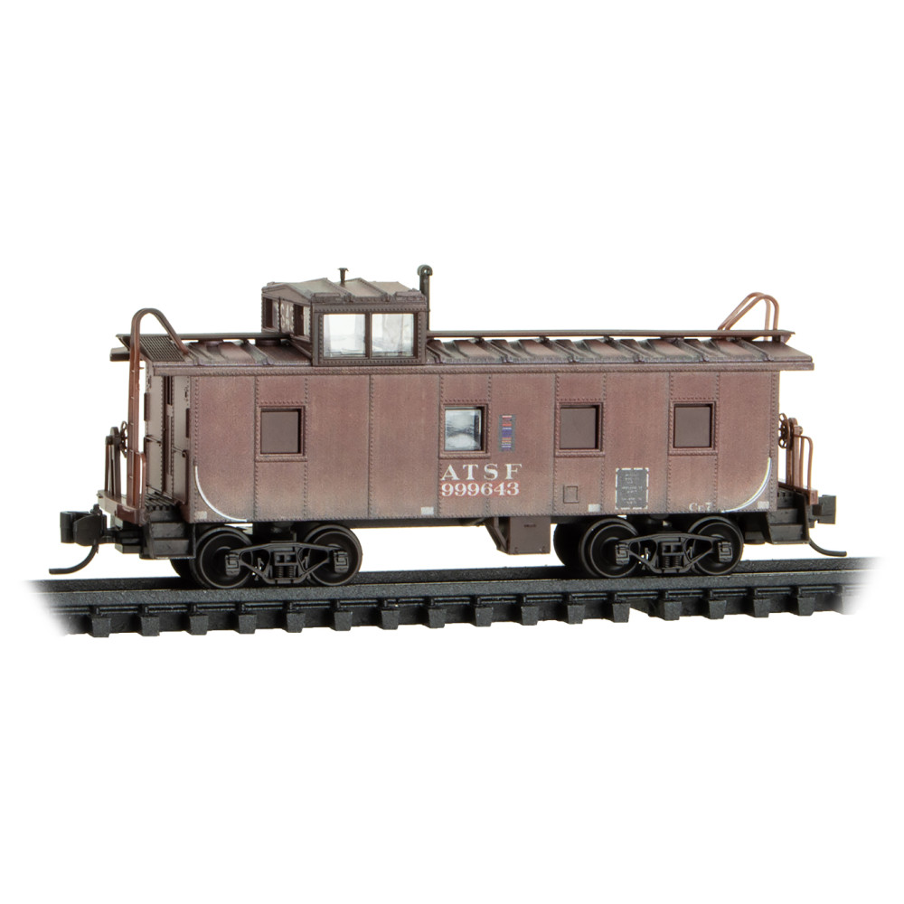 Atchison Topeka & Santa Fe Weathered Caboose 3-Pack