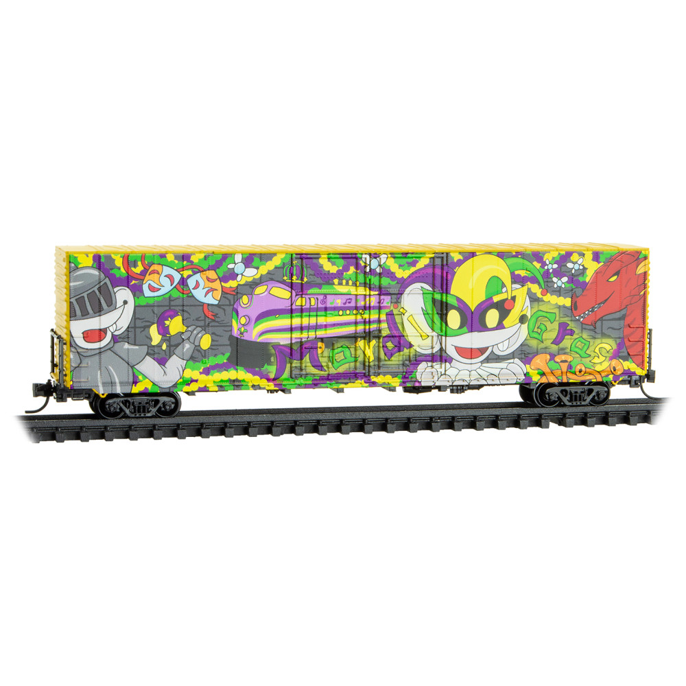 Mardi Gras 60' Box Car Excess Height Double Plug Door Rivet Side #2025