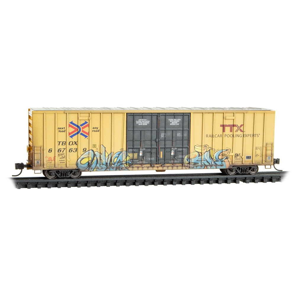 TTX 60' Rib Side Double-Plug Door High-Cube Box Car #667639