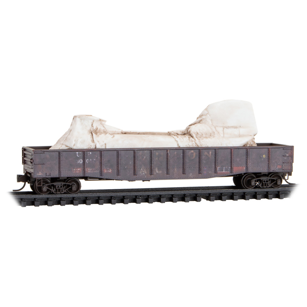 Union Pacific 50' Steel Side 14 Panel Fixed End Gondola #30017 W/Load