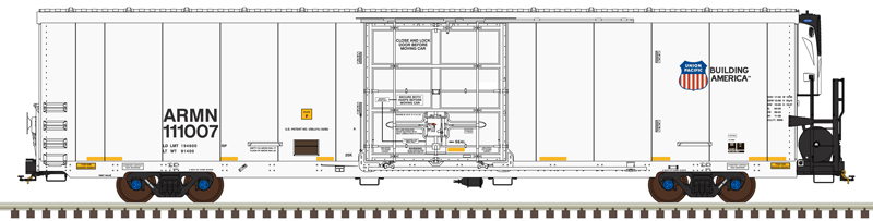 Union Pacifc (low numbers) 64' Trinity reefer #111253