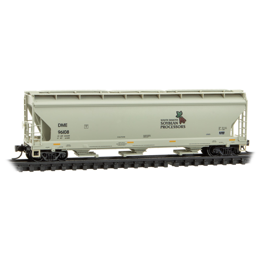 Dakota, Minnesota & Eastern 3-Bay Covered Hopper #96108