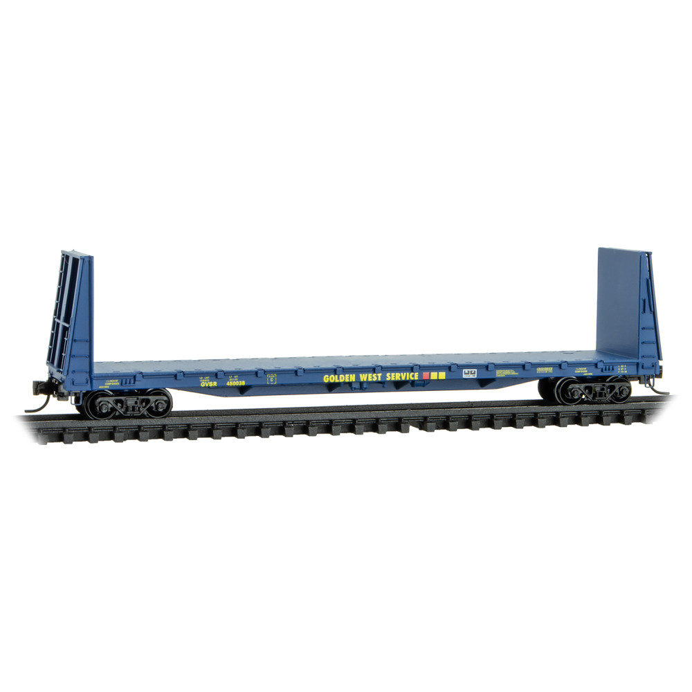 Galveston Railroad-Golden West Service 61' Bulkhead Flat Car #450038