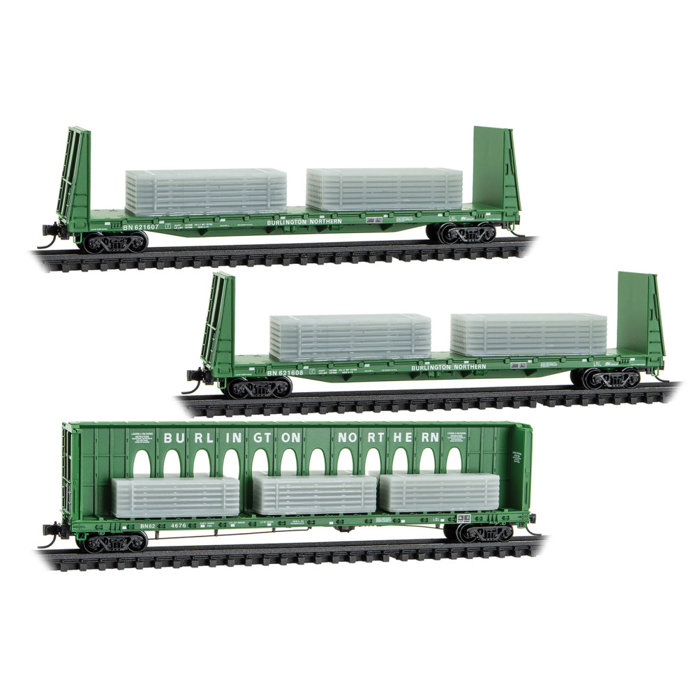 Burlington Northern With Metal Load 3-Pack In Jewel Cases