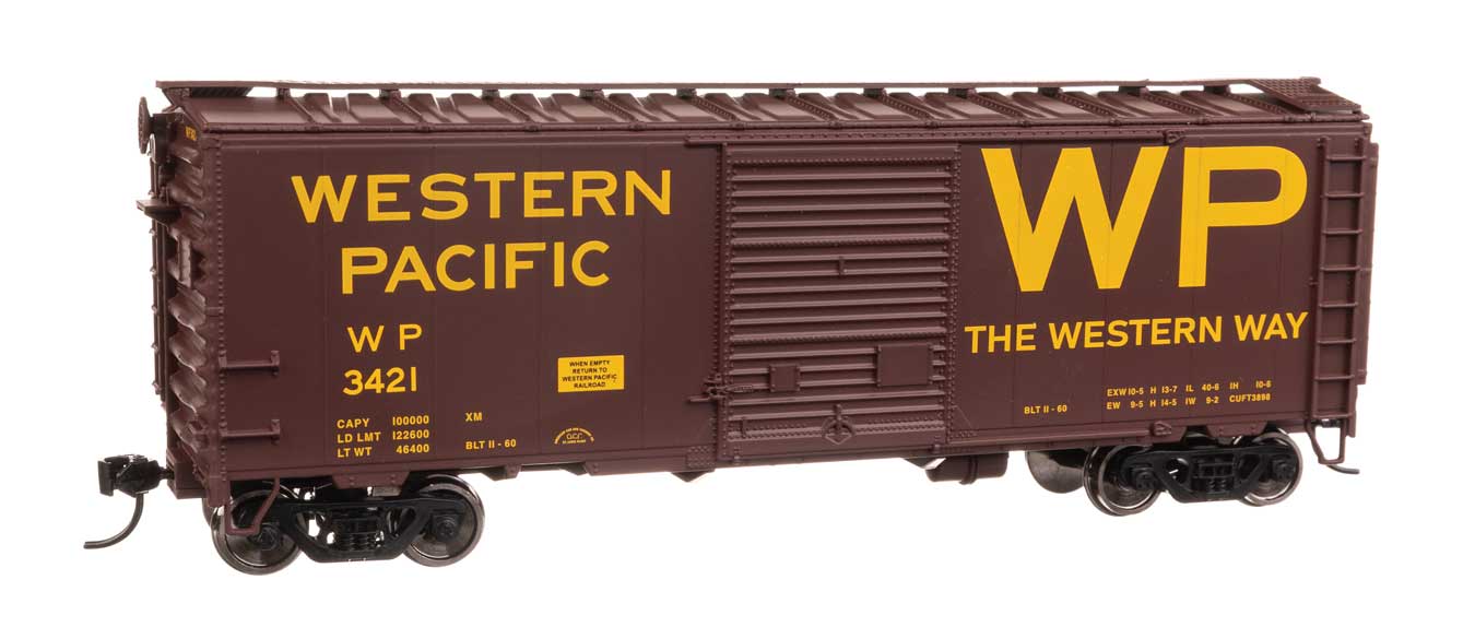 Western Pacific 40' ACF Welded Box Car With 8' Door #3426