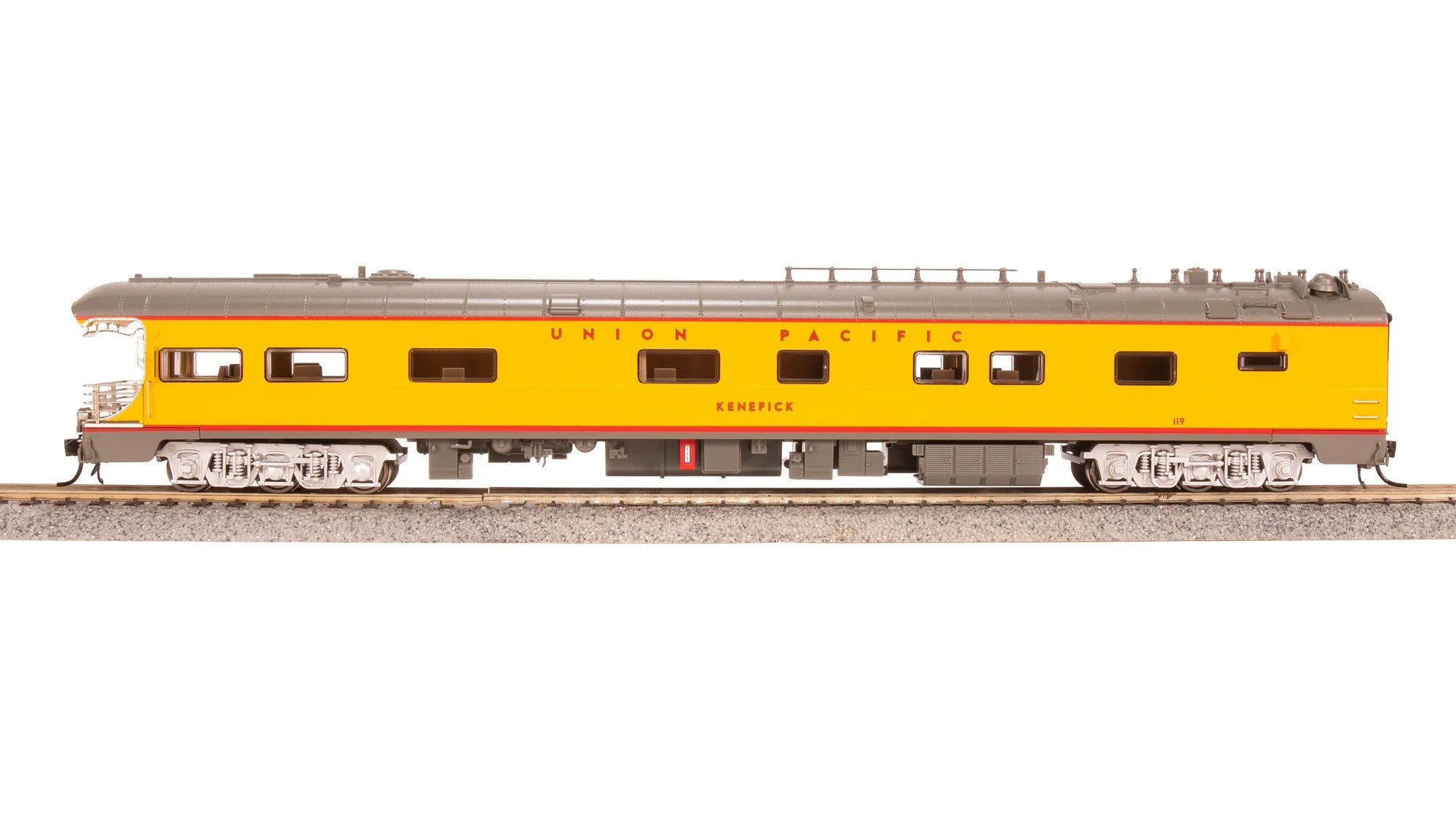 Union Pacific Business Car #119 "Kenefick" With Shield On Rear