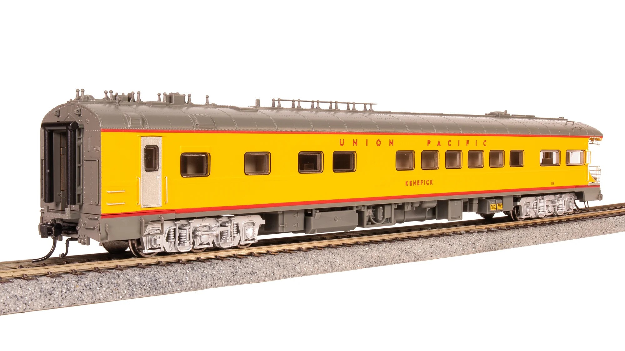 Union Pacific Business Car #119 "Kenefick" With Shield On Rear