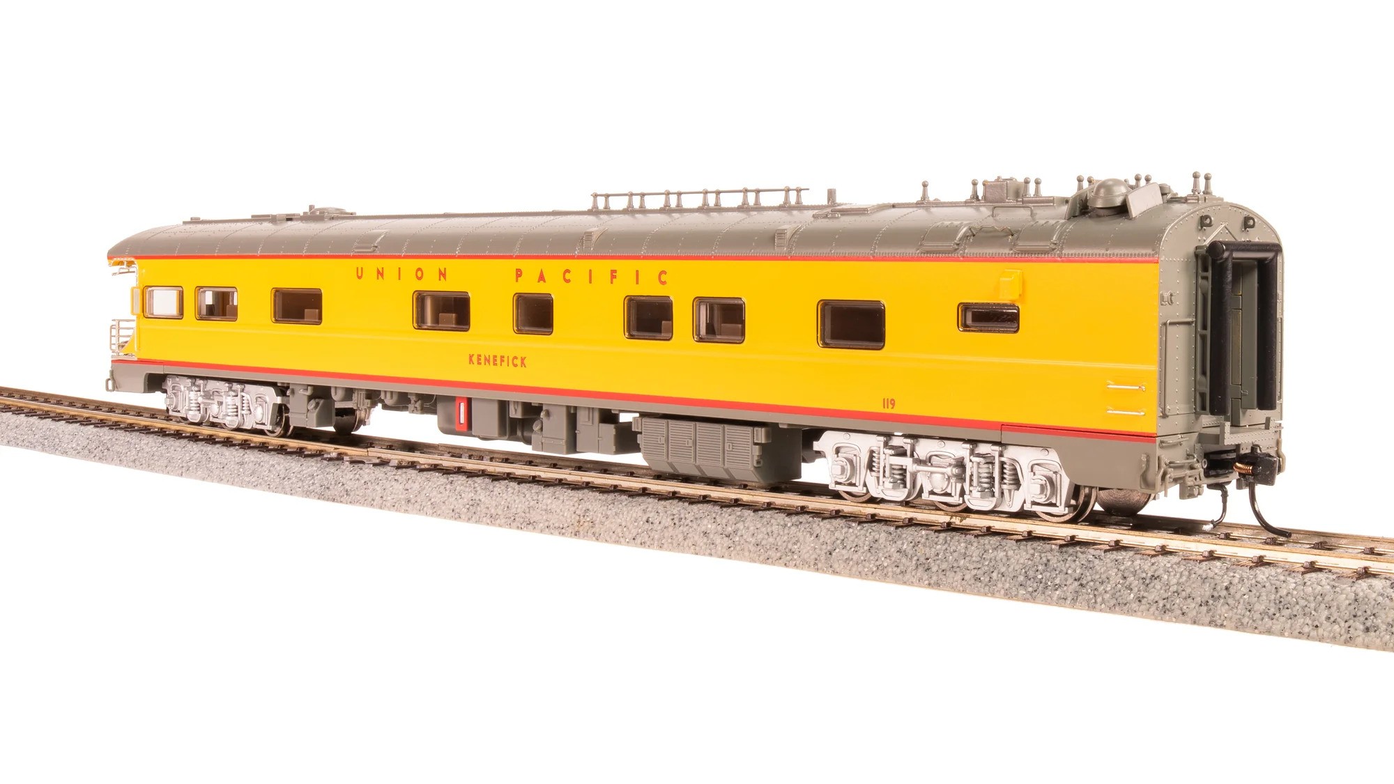 Union Pacific Business Car #119 "Kenefick" With Shield On Rear