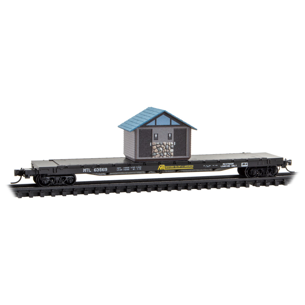Medford, Talent & Lakecreek 57' Converted TOFC Flat Car#63569 W/Load