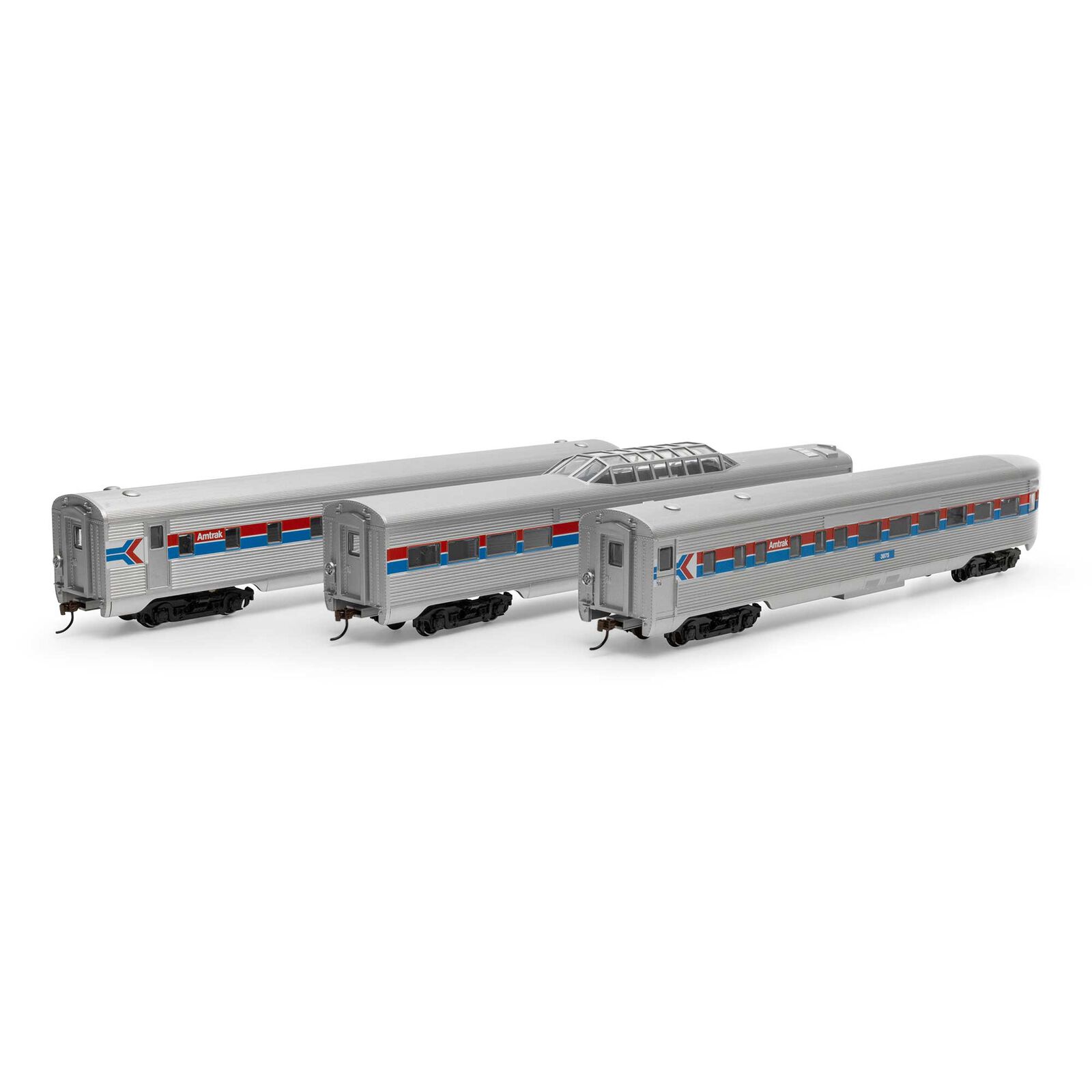 Amtrak Streamlined Passenger 3-Car Set