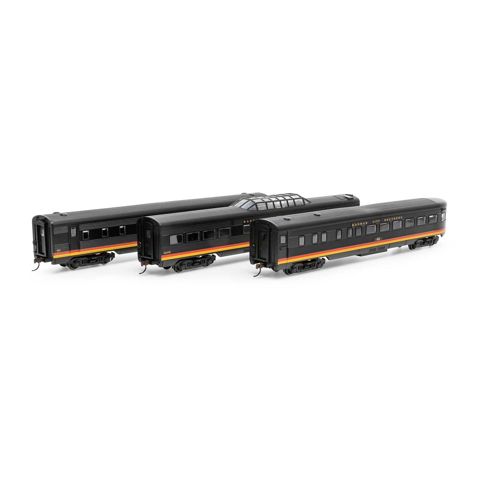 Kansas City Southern 3-car streamlined passenger set