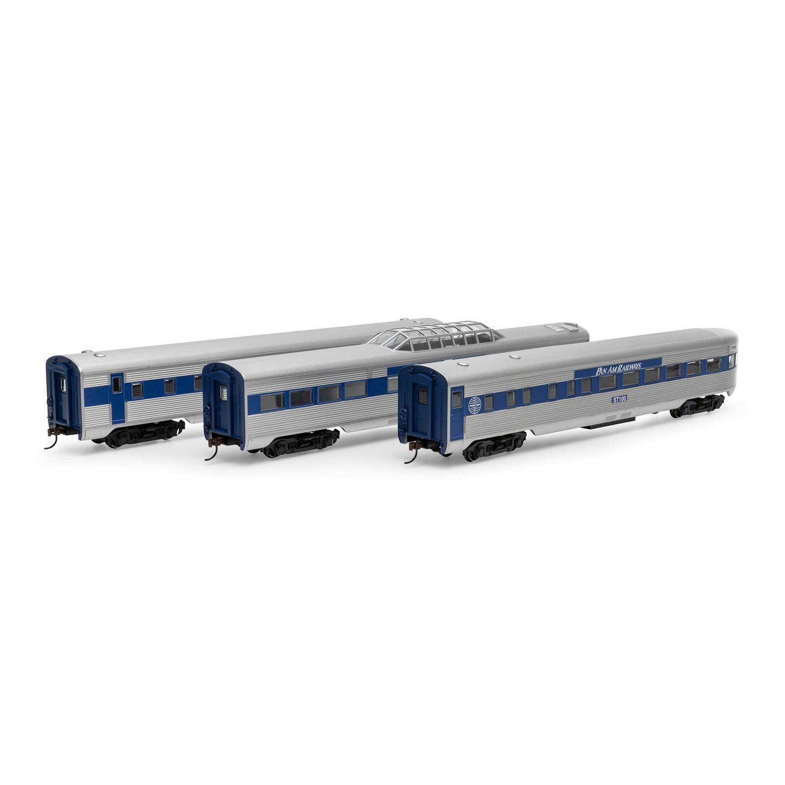 Pan Am Railways 3-car streamlined passenger set