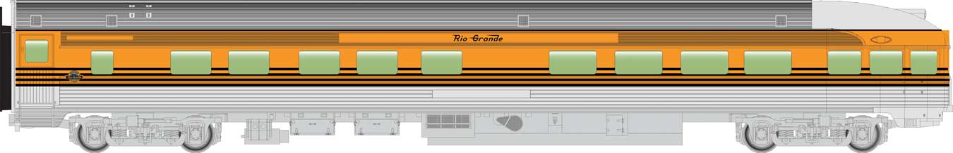 Denver & Rio Grande Western™ 85' Budd Observation