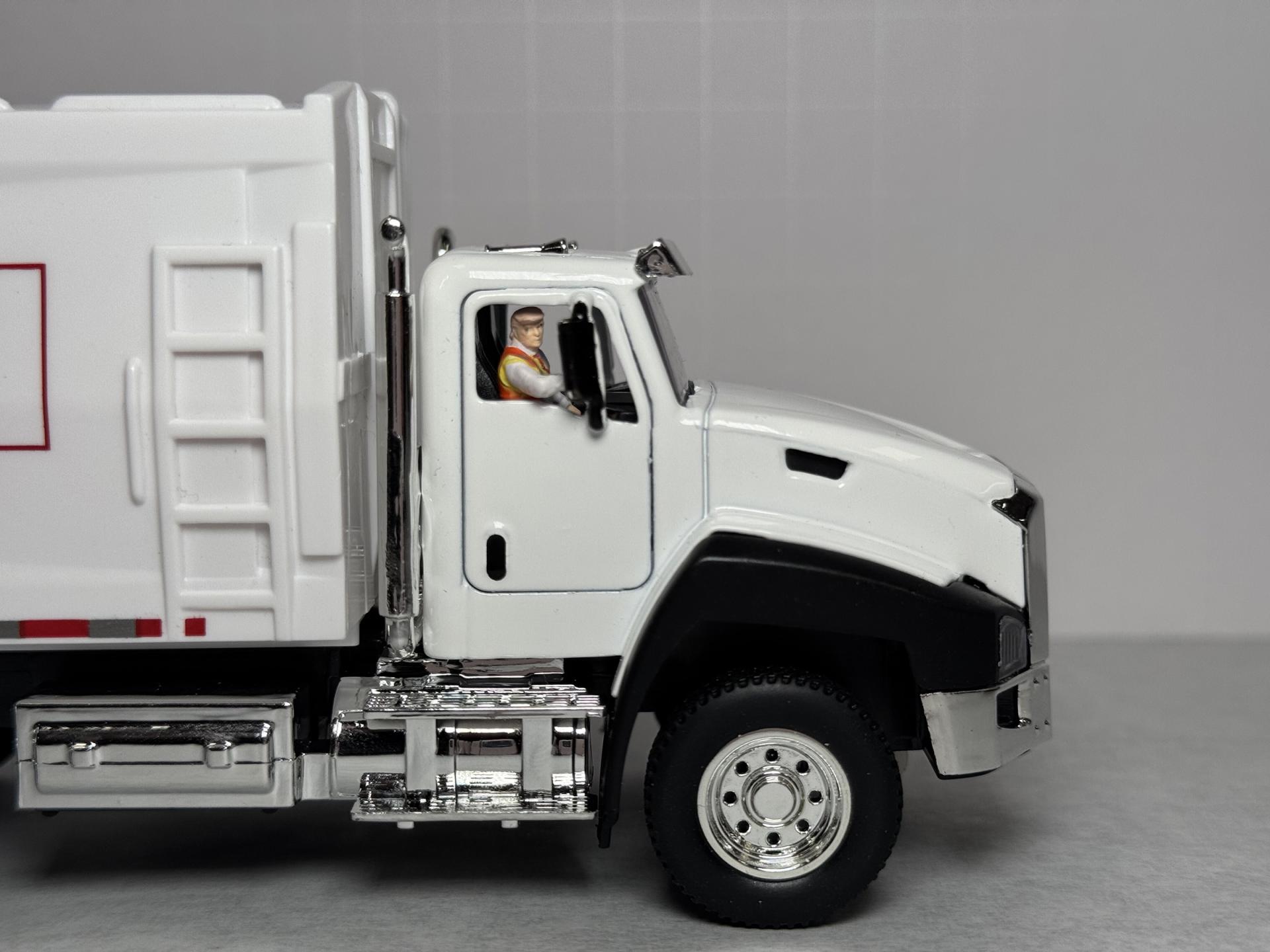 Donald J. Trump flatcar with garbage truck