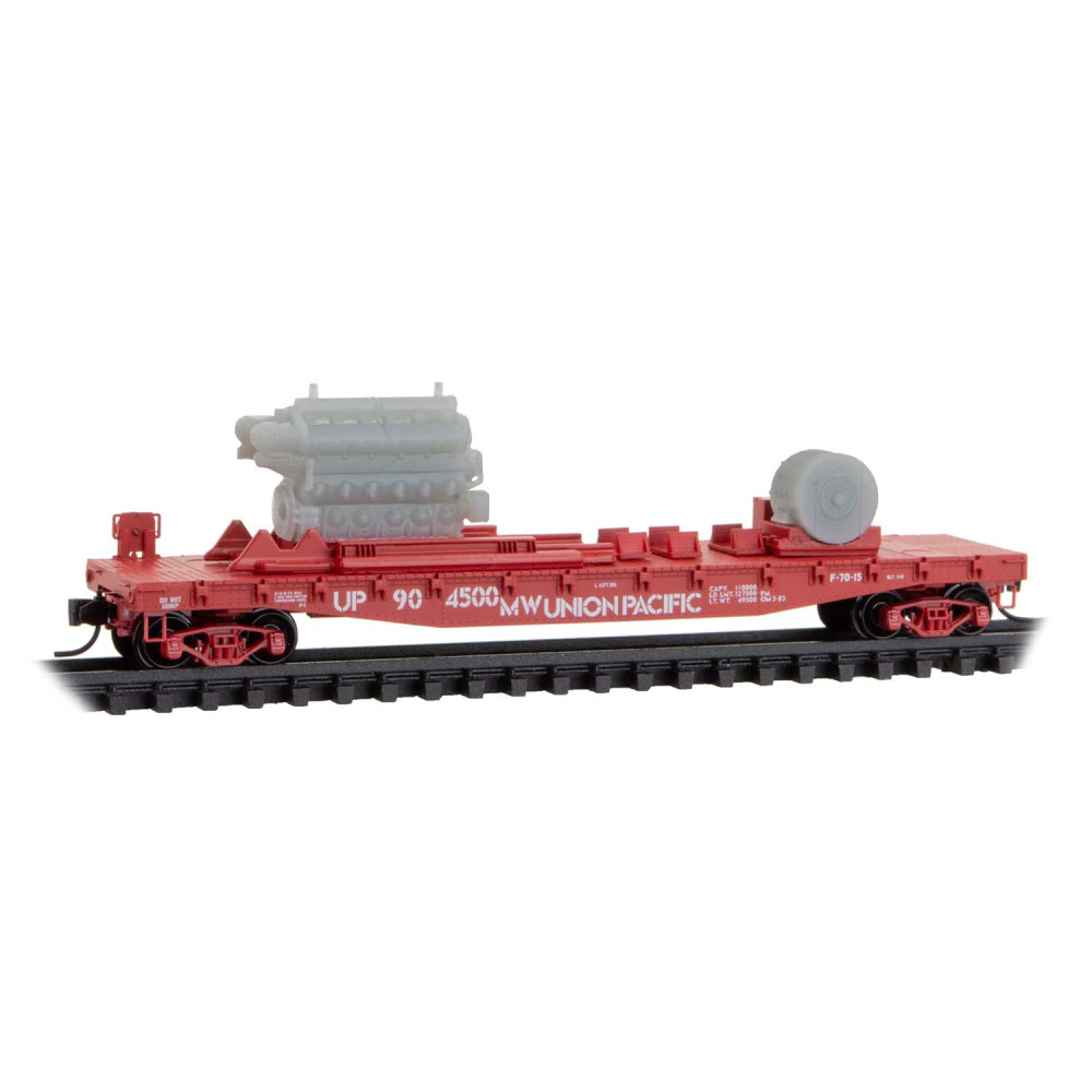 Union Pacific 50' Flat Car #904500 With Load