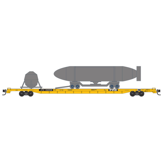 TTX 89' Flat Car With Flat Deck #942556 With Load