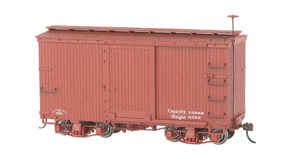 Oxide Red Data Only 18' Box Car (2-Per Box)