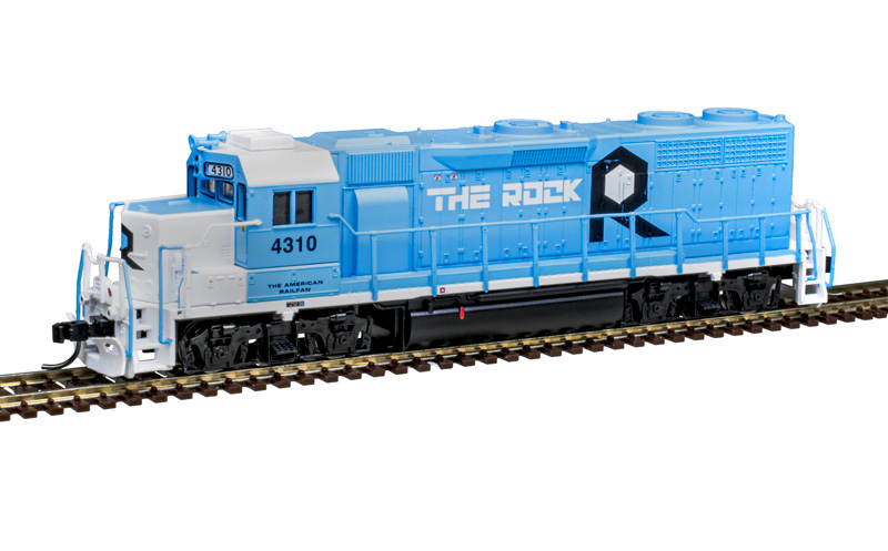 Rock Island low nose GP-38 #4310 with LokSound