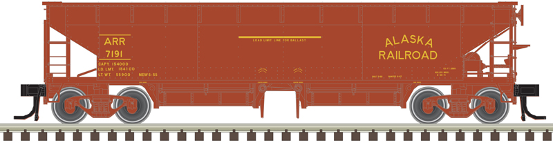 Alaska Railroad 70-ton Hart ballast hopper #7159