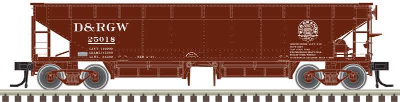 Rio Grande 70-ton Hart ballast hopper #25033