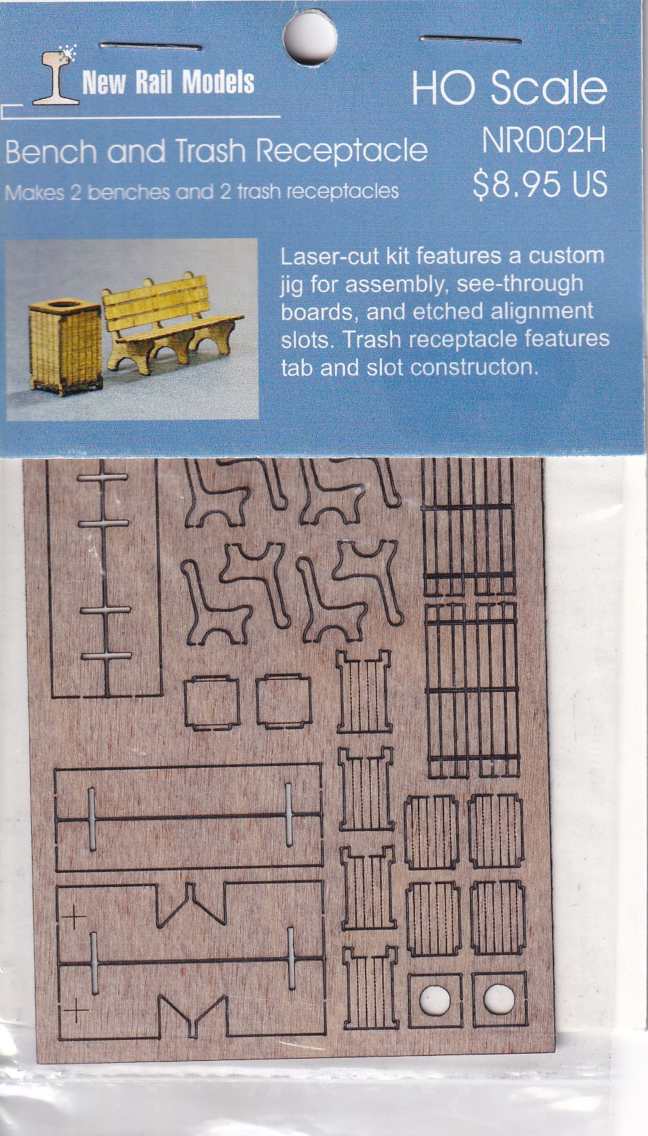 Bench and Trash Receptacle kit
