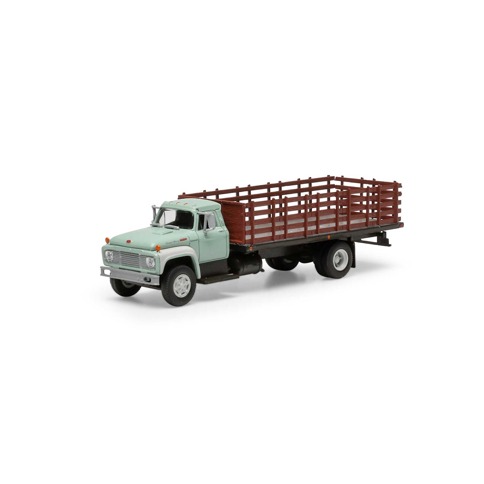 Green With Primer 1968 Ford F-850 Stake Bed Truck
