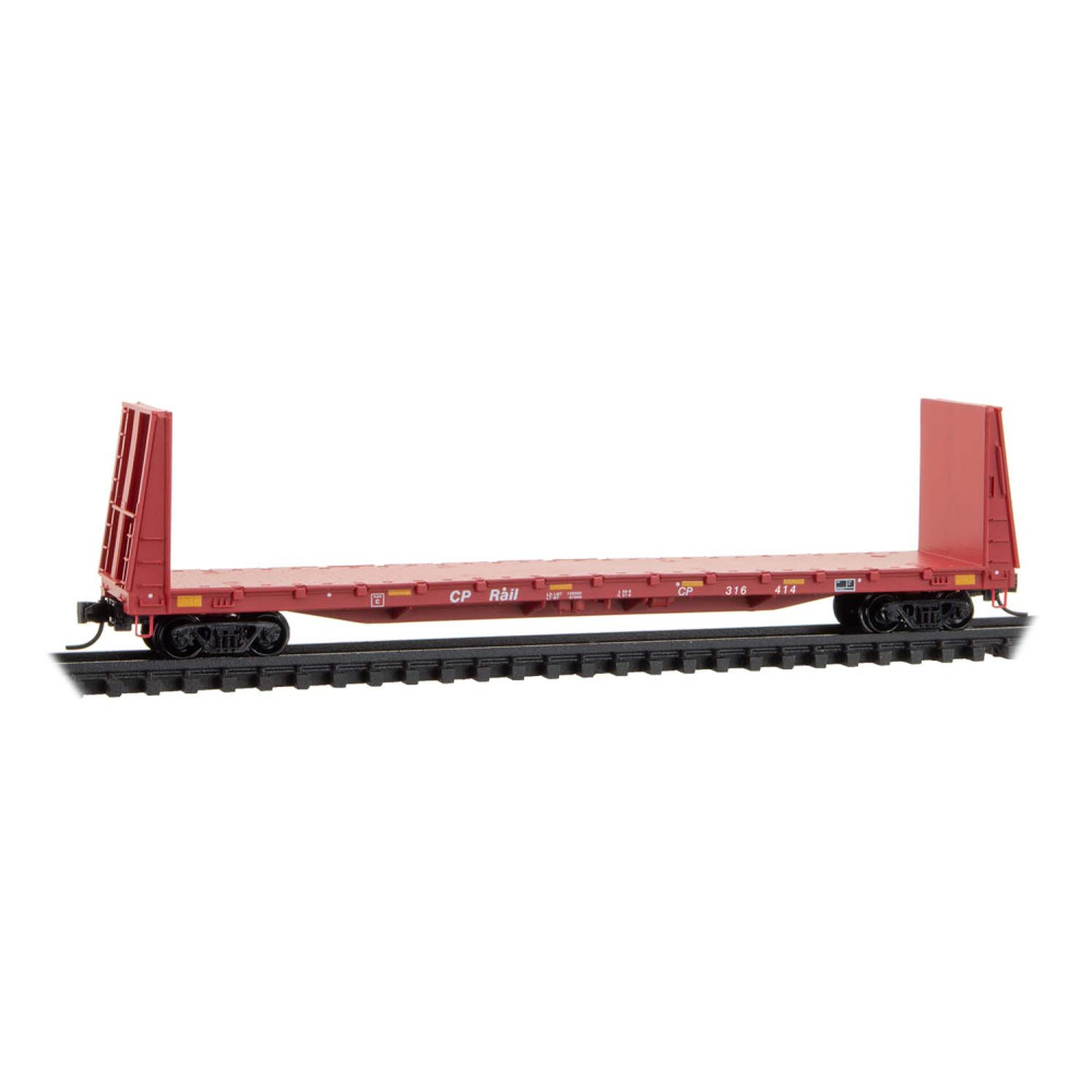 Canadian Pacific 61' Bulkhead Flat Car #316414