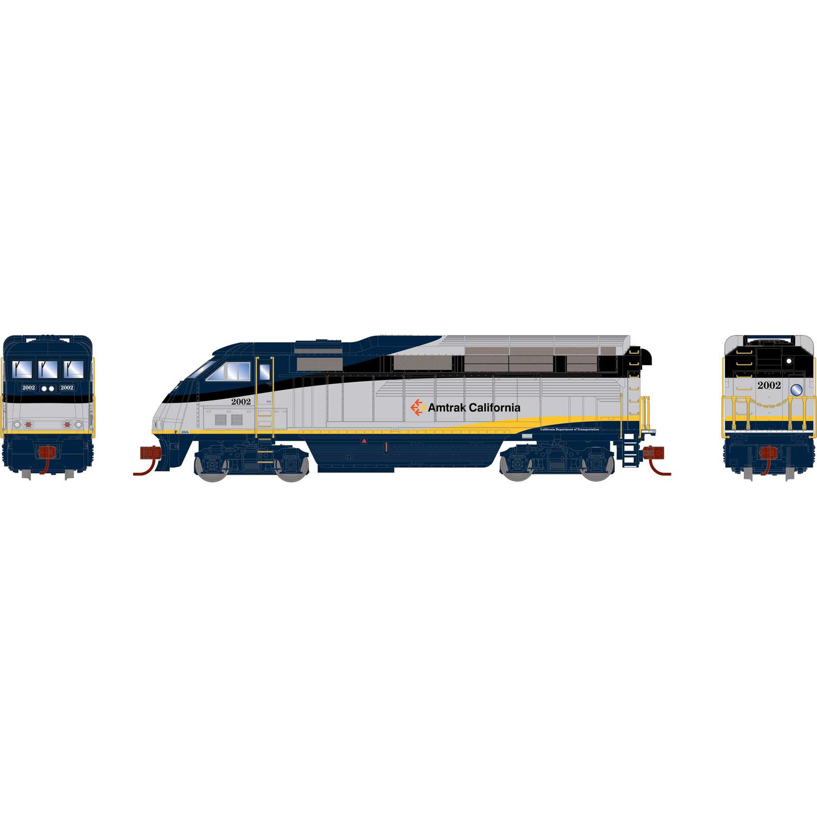 Amtrak California F59PHI #2002 with DCC & sound