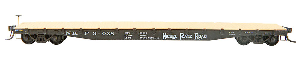 Nickel Plate Road 50 Ton AAR Flat Car #3038