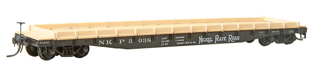 Nickel Plate Road 50 Ton AAR Flat Car #3038