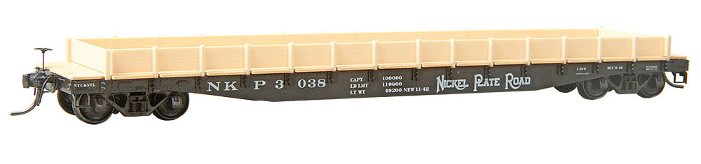 Nickel Plate Road 50 Ton AAR Flat Car #3038