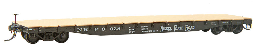 Nickel Plate Road 50 Ton AAR Flat Car #3038