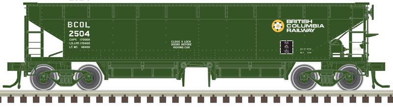 British Columbia 70-Ton Hart Ballast Car #2504