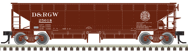 Denver & Rio Grande Western 70-Ton Hart Ballast Car #25018
