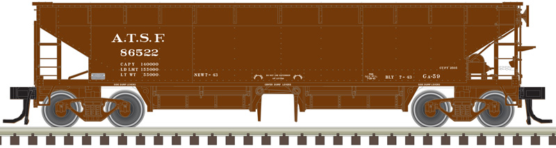 Santa Fe 70-Ton Hart Ballast Car #86522