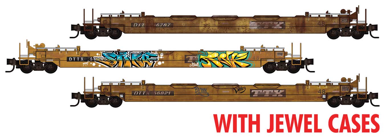 TTX Weathered Well Car 3-Pack
