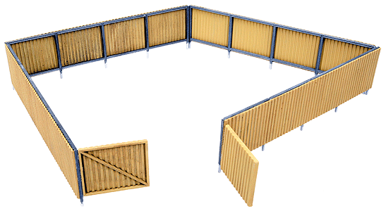 Corrugated Fence