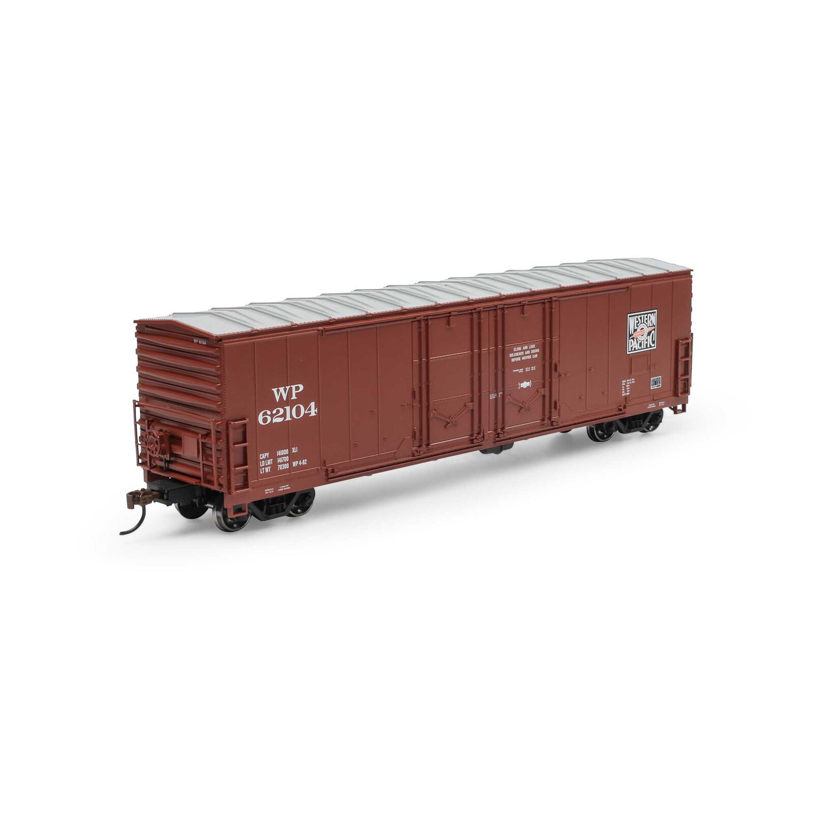 Western Pacific 50' Double Plug-Door Box Car #62104