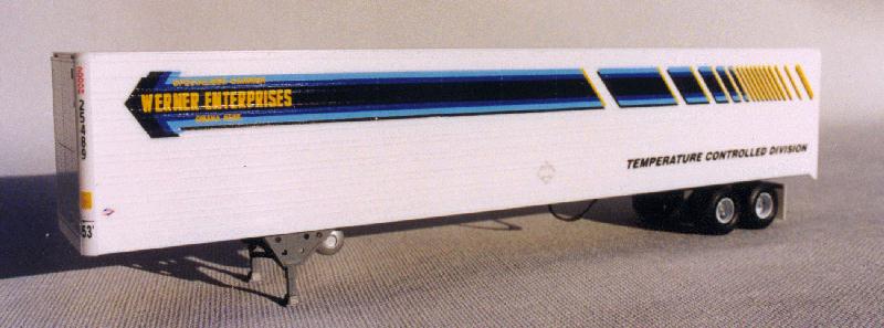 53' Reefer Trailer kit with Werner Enterprises decals