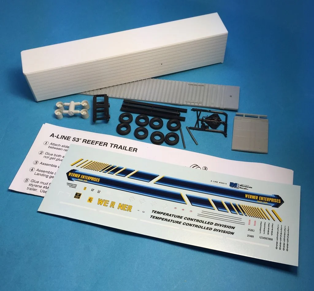 53' Reefer Trailer kit with Werner Enterprises decals